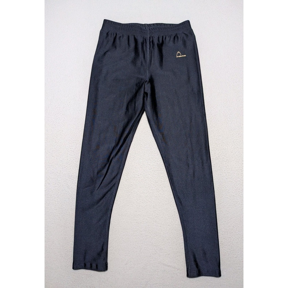 HEAD Compression Leggings Pants Mens Large Black Drawstring Athletic Base Layer‎